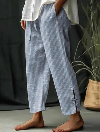 Women's Flare Pants | Drawstring Textured Relaxed Fit