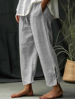 Women's Flare Pants | Drawstring Textured Relaxed Fit