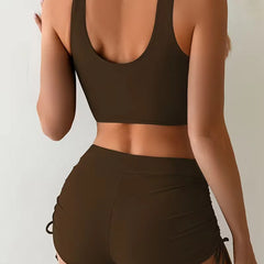 Bikini met criss-cross top