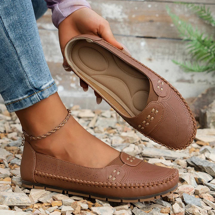 Women's Slip-On Shoe | Cushioned Sole Supportive Footbed Breathable