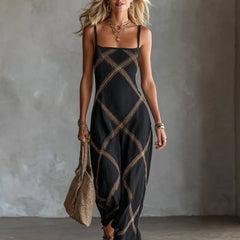 Women's Beach Dress | Maxi Length Square Neck Sleeveless