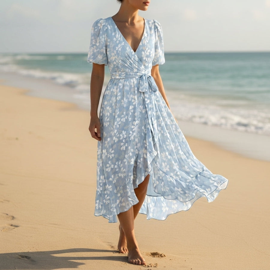 Powder Blue Floral