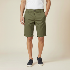 Men's Tailored Dress Shorts | Flat Front Button Closure Relaxed Fit