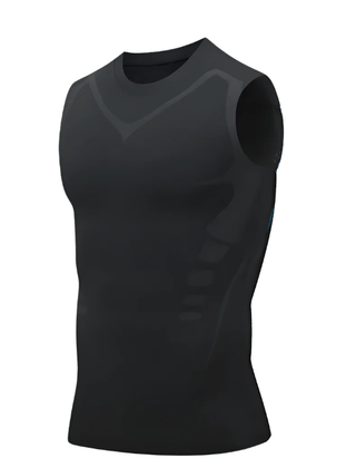 Men's Crop Top | Crew Neck Sleeveless Knit