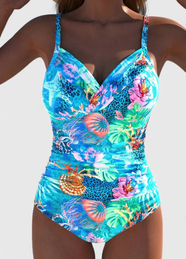 Women's Plus Size Swimwear | Sweetheart Neckline Cutout One Piece