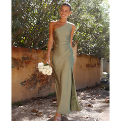 Women's Formal Dress | One Shoulder Maxi Asymmetrical Slit