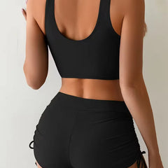 Bikini met criss-cross top