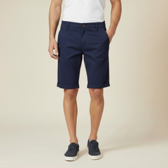 Men's Tailored Dress Shorts | Flat Front Button Closure Relaxed Fit