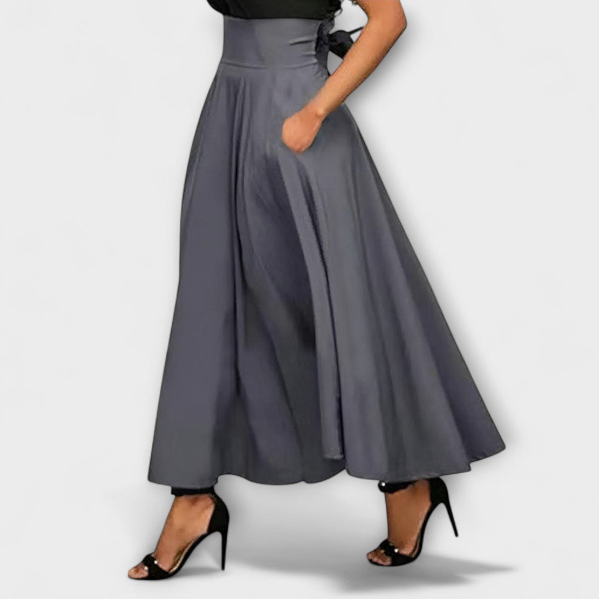 Women's Maxi Skirt | High Waist A-Line Midi Pockets