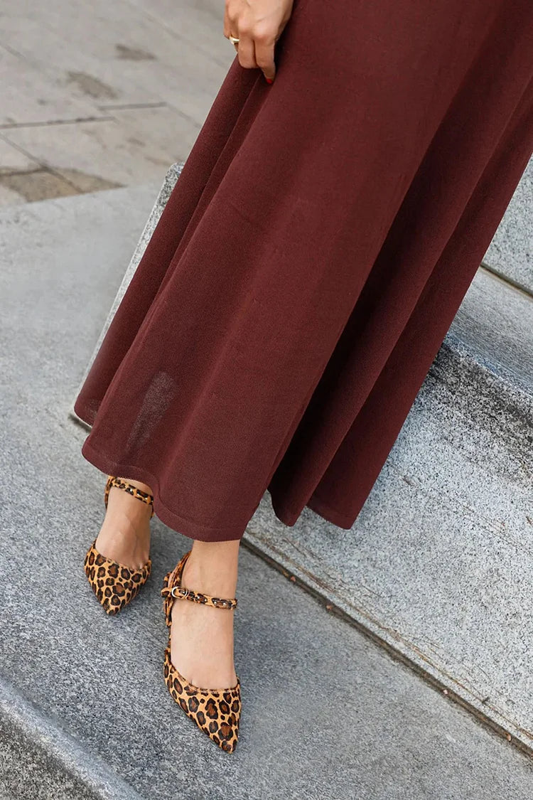 Women's Ballet Flats | Pointed Toe Ankle Strap