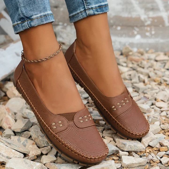 Women's Slip-On Shoe | Cushioned Sole Supportive Footbed Breathable
