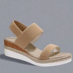 Women's Platform Sandals | Open Toe Strappy Wedge Cushioned