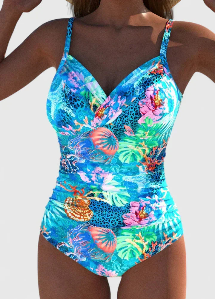 Women's Plus Size Swimwear | Sweetheart Neckline Cutout One Piece