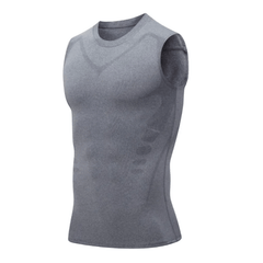Men's Crop Top | Crew Neck Sleeveless Knit
