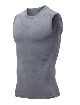 Men's Crop Top | Crew Neck Sleeveless Knit