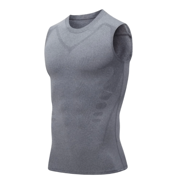 Men's Crop Top | Crew Neck Sleeveless Knit