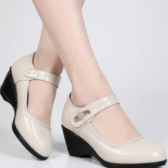 Women's Mary Jane | Wedge Heel Mary Jane Shoes Platform Closed Toe