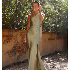 Women's Formal Dress | One Shoulder Maxi Asymmetrical Slit