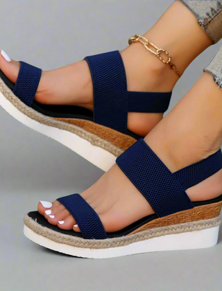 Women's Platform Sandals | Open Toe Strappy Wedge Cushioned