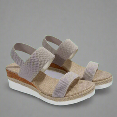 Women's Platform Sandals | Open Toe Strappy Wedge Cushioned