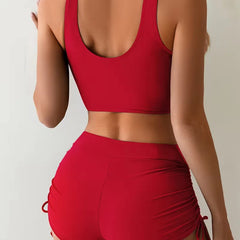 Bikini met criss-cross top