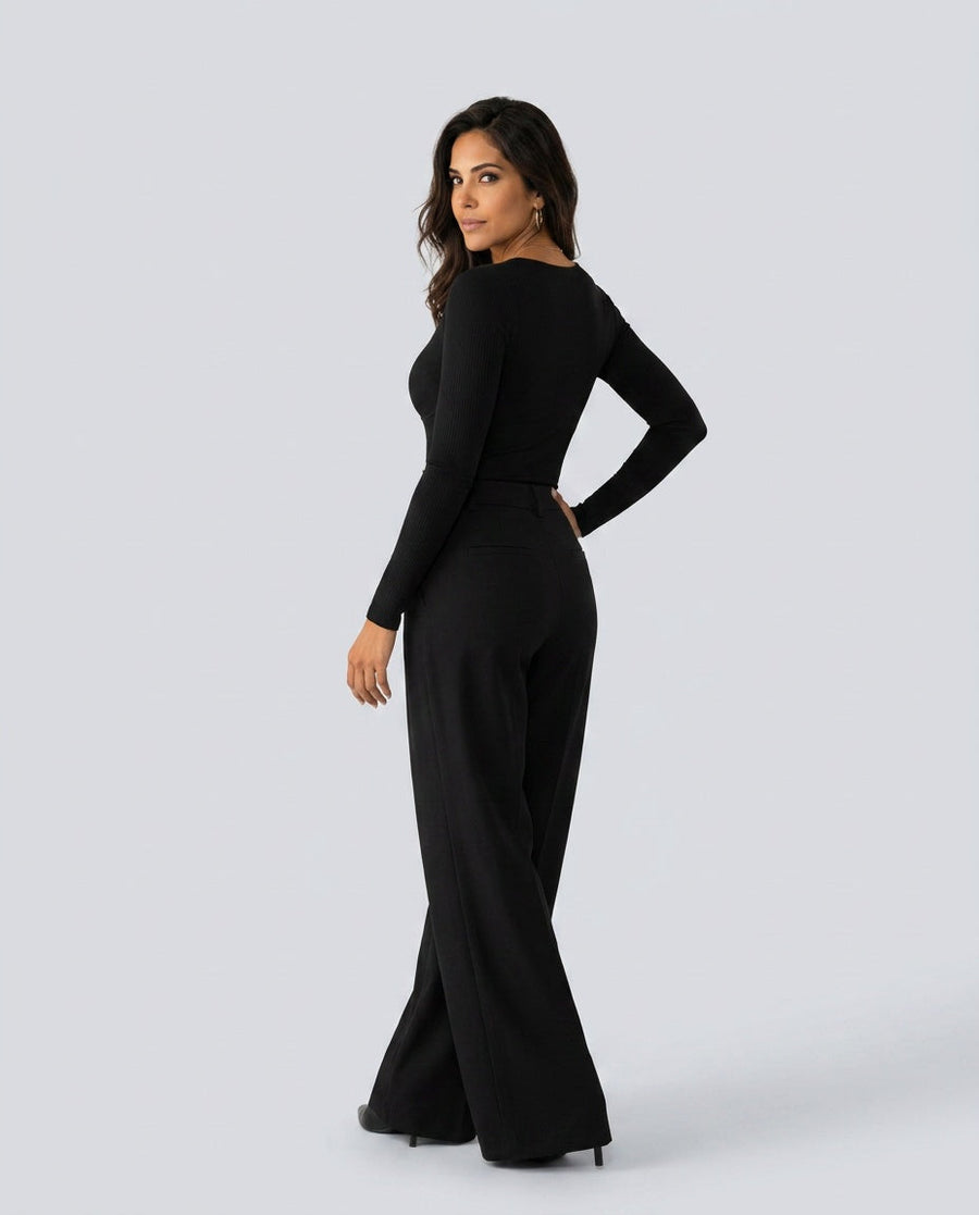 Women's Maxi Skirt | Maxi A-Line V-Neck Long Sleeve