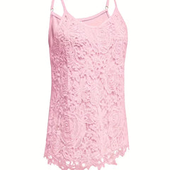 kanten tanktop met V-neck