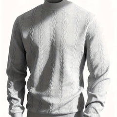 Women's Mock Neck Sweatshirt | Turtleneck Long Sleeve Textured Knit