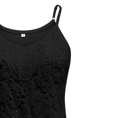 kanten tanktop met V-neck