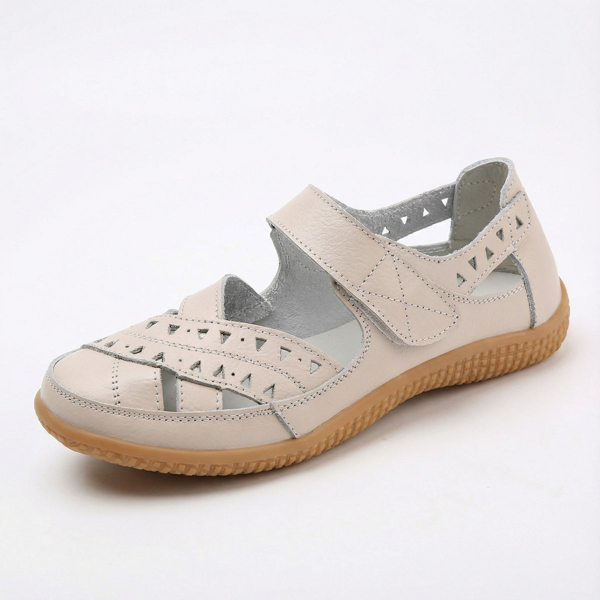 Women's Closed Toe Sandals | Cutout Adjustable Strap Flexible