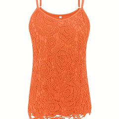kanten tanktop met V-neck