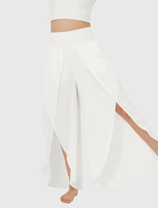 Women's Flare Pants | High Waist Wide Leg Split