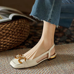 Women's Ballet Flats | Slingback Strap Suede Low Heel