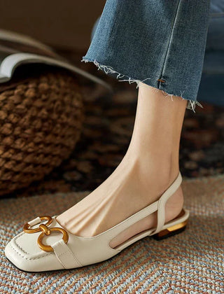Women's Ballet Flats | Slingback Strap Suede Low Heel