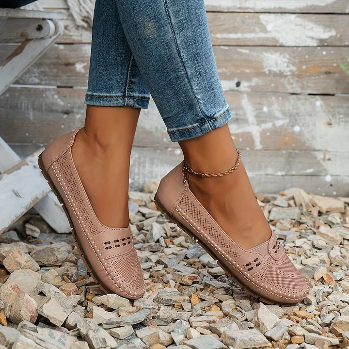 Women's Slip-On Shoe | Cushioned Sole Supportive Footbed Breathable