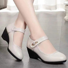 Women's Mary Jane | Wedge Heel Mary Jane Shoes Platform Closed Toe