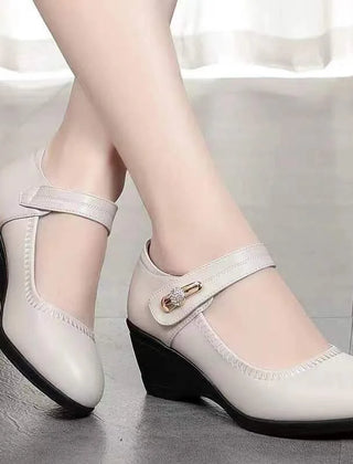 Women's Mary Jane | Wedge Heel Mary Jane Shoes Platform Closed Toe