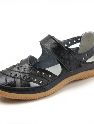 Women's Closed Toe Sandals | Cutout Adjustable Strap Flexible