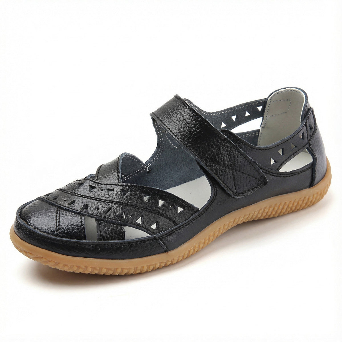 Women's Closed Toe Sandals | Cutout Adjustable Strap Flexible