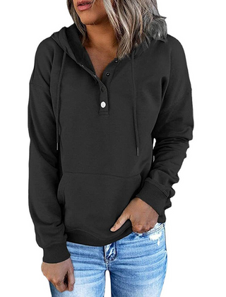 Soft women's long sleeve comfort sweatshirt, elegant designer style. Ideal for casual everyday fashion.