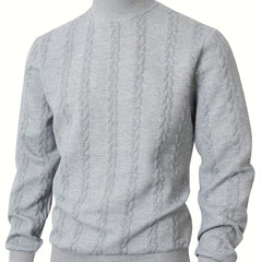 Women's Mock Neck Sweatshirt | Turtleneck Long Sleeve Textured Knit