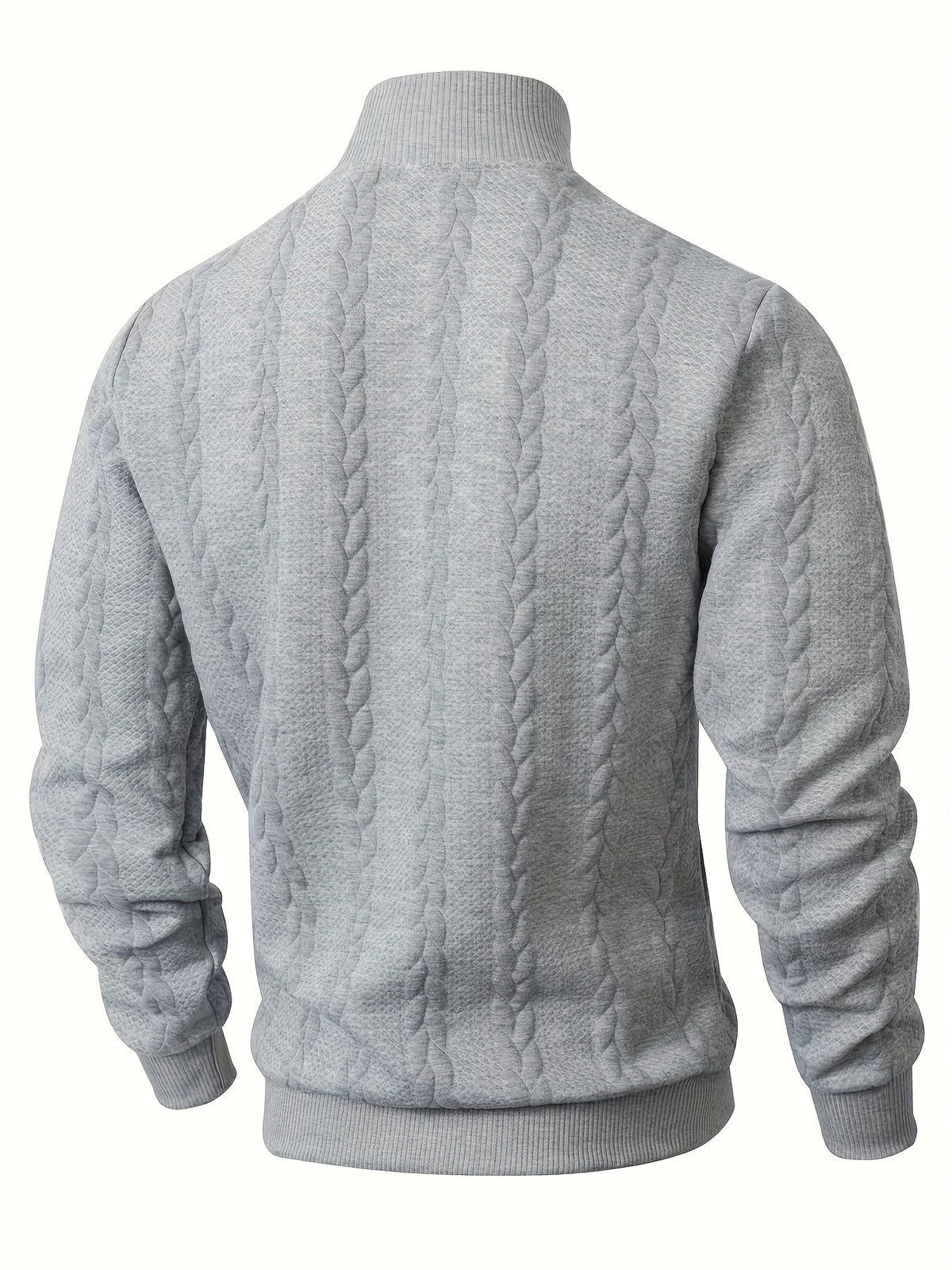 Women's Mock Neck Sweatshirt | Turtleneck Long Sleeve Textured Knit