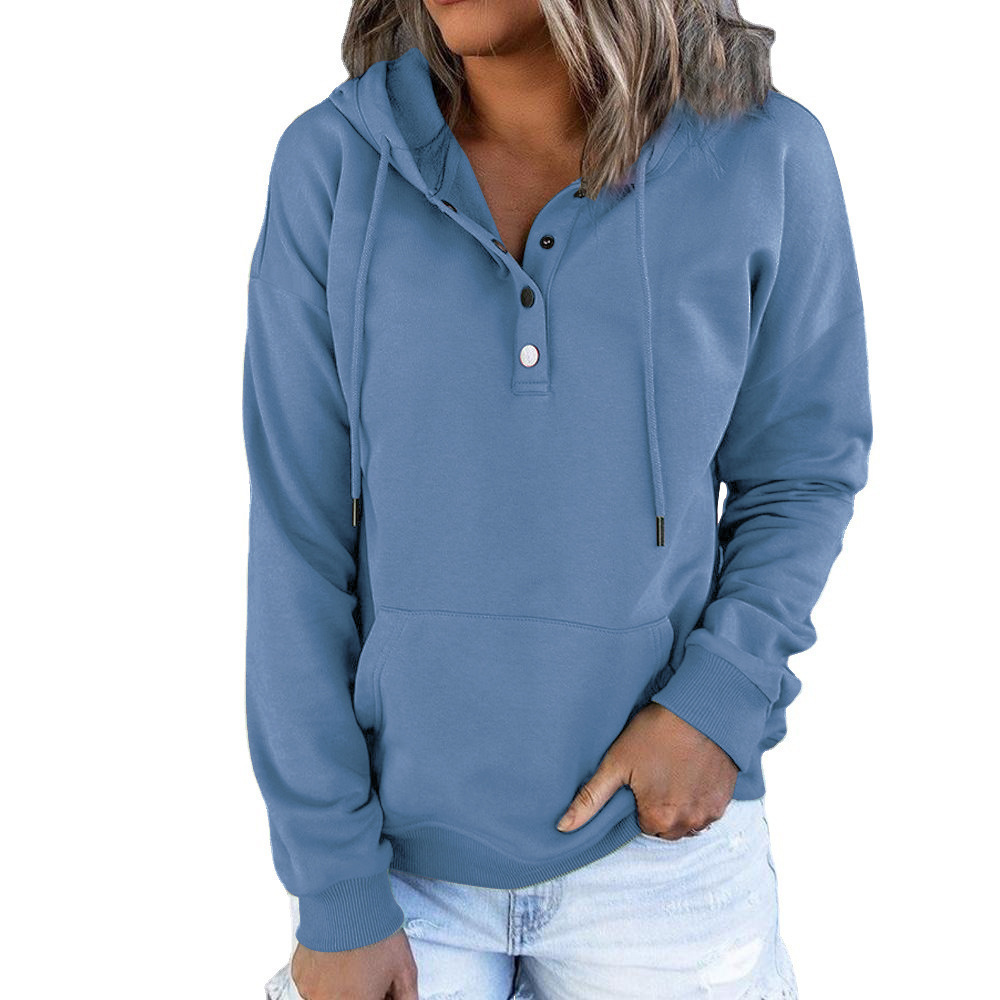 Modern women's elegant pullover sweatshirt, blending designer style with comfort. Versatile long sleeve top.