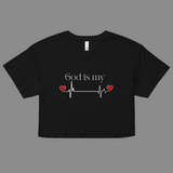 God is my Lifeline Crop Tee