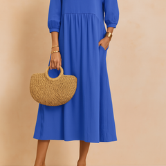 Amabel | Elegant Midi Dress with 3/4 Sleeves 6