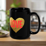 LOVE Black Mug
