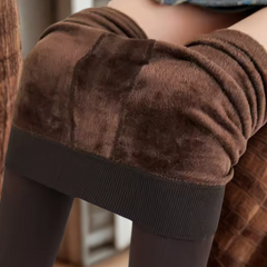 Women's Fleece Lined Leggings | High Waist Stretchy Full Length Thermal