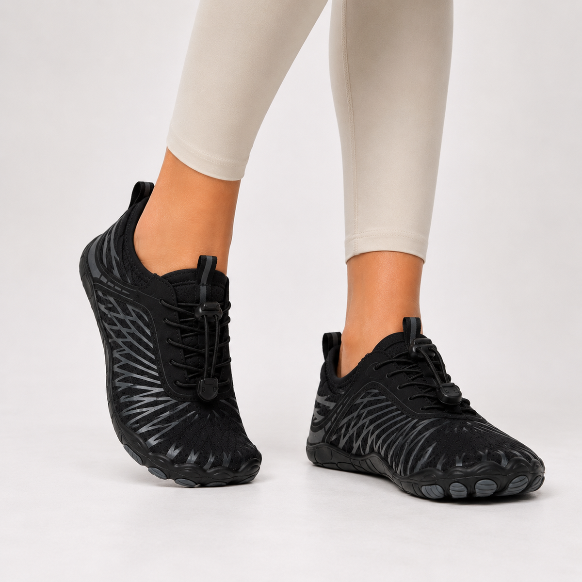 Women's Walking Sneakers | Wide Toe Box Lace-Up Lightweight Breathable