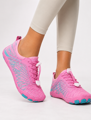 Women's Walking Sneakers | Wide Toe Box Lace-Up Lightweight Breathable