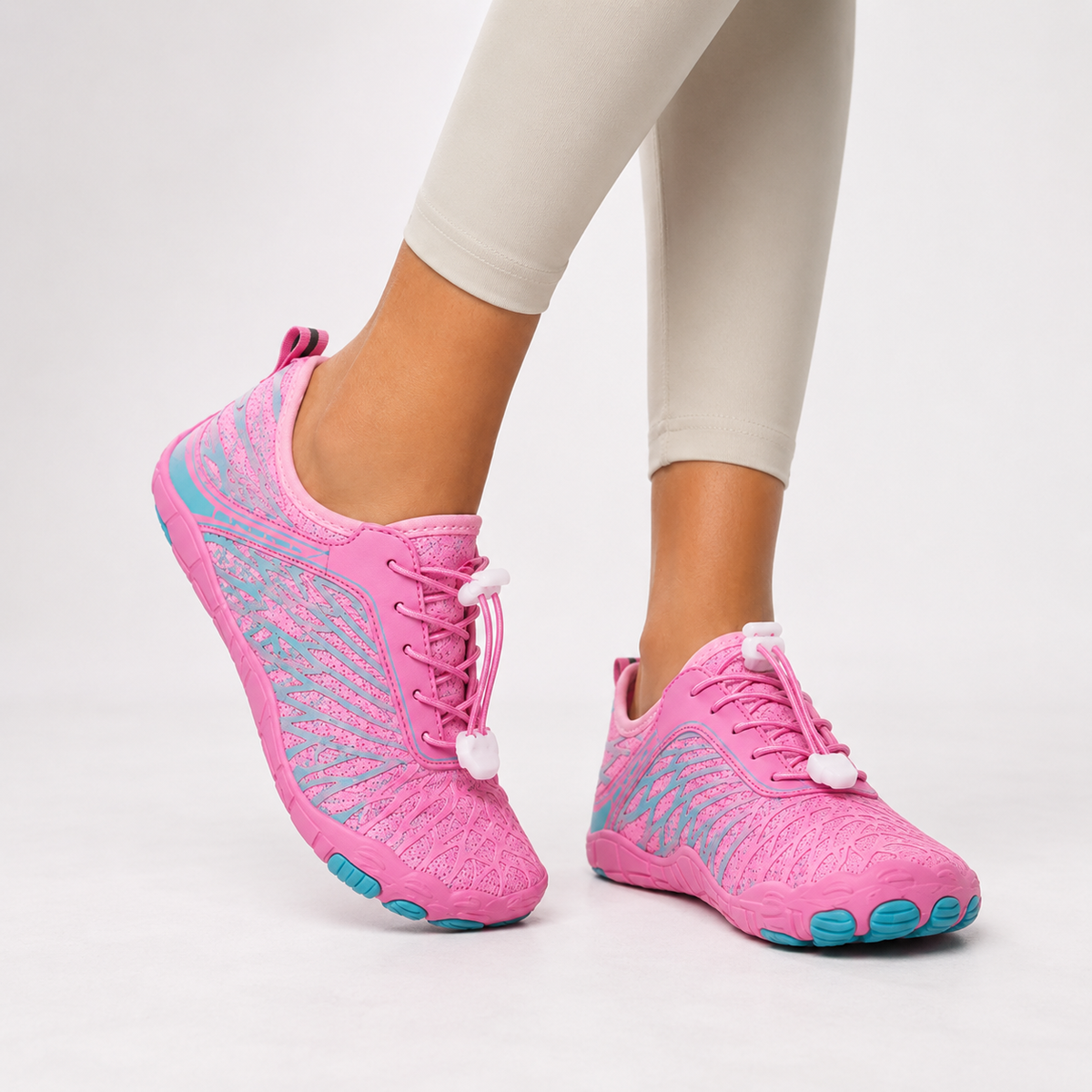 Women's Walking Sneakers | Wide Toe Box Lace-Up Lightweight Breathable